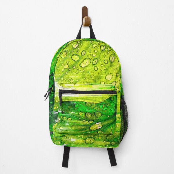 Item preview, Water Droplets Green Leaves - For plant lovers designed and sold by ColortrixArt.