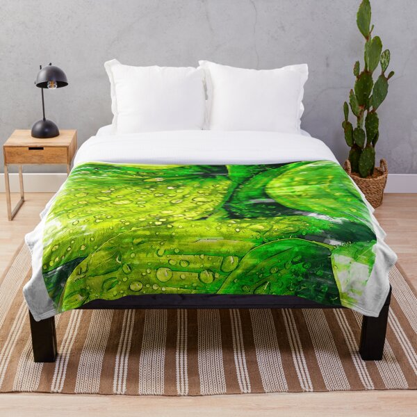 Artikelvorschau, Wassertropfen Grüne Blätter - Für Pflanzenliebhaber entworfen und verkauft von ColortrixArt.