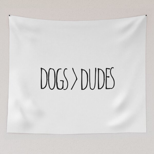 Item preview, Dogs Over Dudes gift idea for dog lovers designed and sold by The Little Wood Cottage.