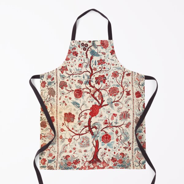 Item preview, FLOWERING TREE WITH BUTTERFLIES AND ANIMALS Antique Oriental Floral designed and sold by BulganLumini.