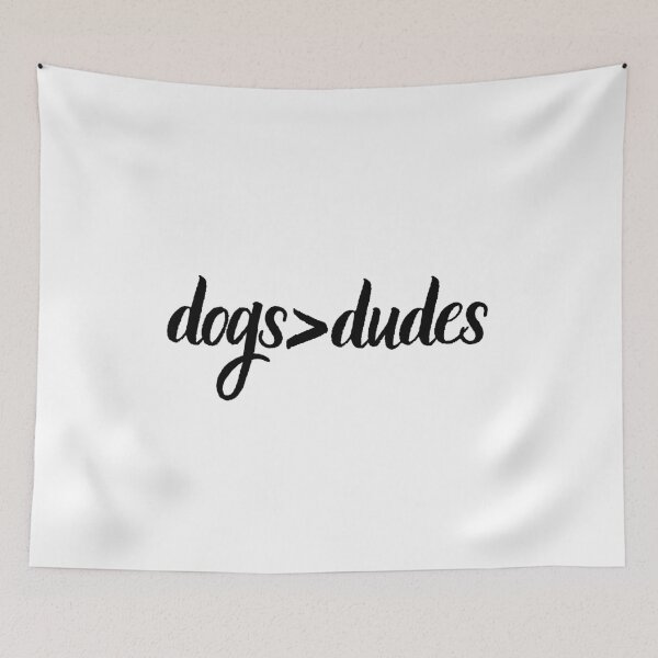 Item preview, Dogs Over Dudes gift idea for dog lovers designed and sold by The Little Wood Cottage.