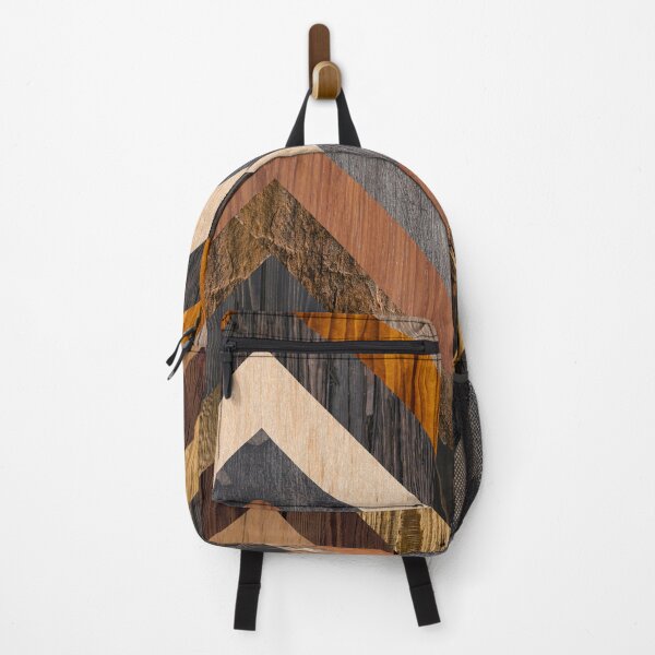 Item preview, Colorful geometric wooden texture abstract collage designed and sold by CiniArt.