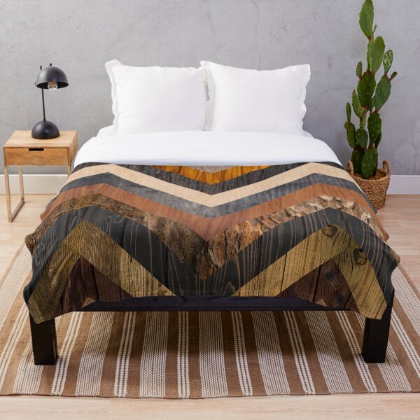 Item preview, Colorful geometric wooden texture abstract collage designed and sold by CiniArt.