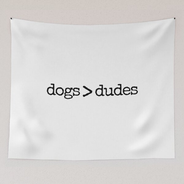 Item preview, Dogs Over Dudes gift idea for dog lovers designed and sold by The Little Wood Cottage.