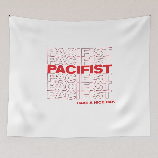 Item preview, Pacifist LGBTQ Pride Grocery Bag Thank You designed and sold by goodfriendkyle.