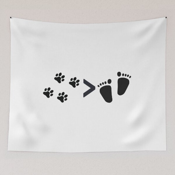 Item preview, dogs over people gift idea for dog lovers designed and sold by The Little Wood Cottage.