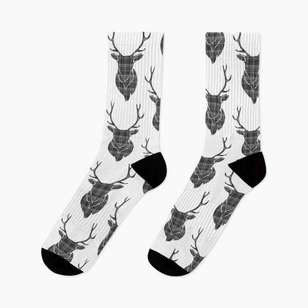 Item preview, Rustic Tartan Pattern Stags Head designed and sold by Ricaso.