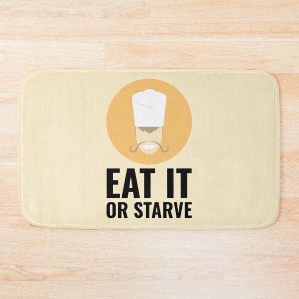 Item preview, Home Cooking Meme Eat it or Starve Dad Chef Black designed and sold by javes93.