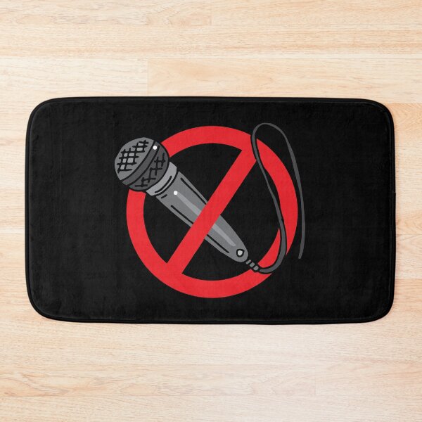 Item preview, No Singing Allowed Funny Karaoke Pub Singer Sign designed and sold by HotHibiscus.
