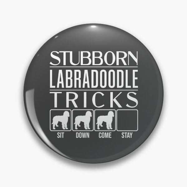 Item preview, Funny Labradoodle Design: Stubborn Labradoodle Tricks / Stubborn Dog Tricks, funny gift idea designed and sold by HEJAshirts.