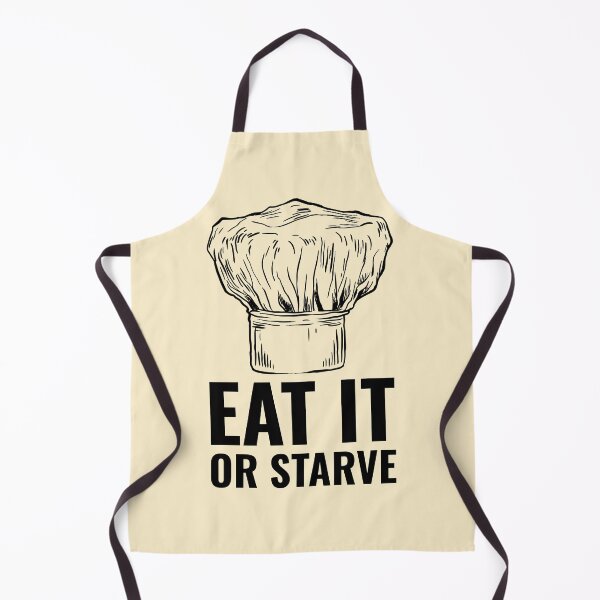 Item preview, Home Cooking Meme Eat it or Starve Chef Hat Black designed and sold by javes93.