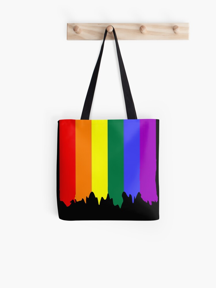Retro PRIDE month rainbow design - LGBTQ theme Tote Bag
