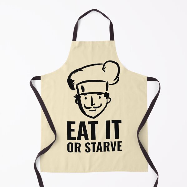 Item preview, Home Cooking Meme Eat it or Starve Cute Chef Black designed and sold by javes93.