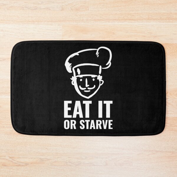 Item preview, Home Cooking Meme Eat it or Starve Cute Chef White designed and sold by javes93.