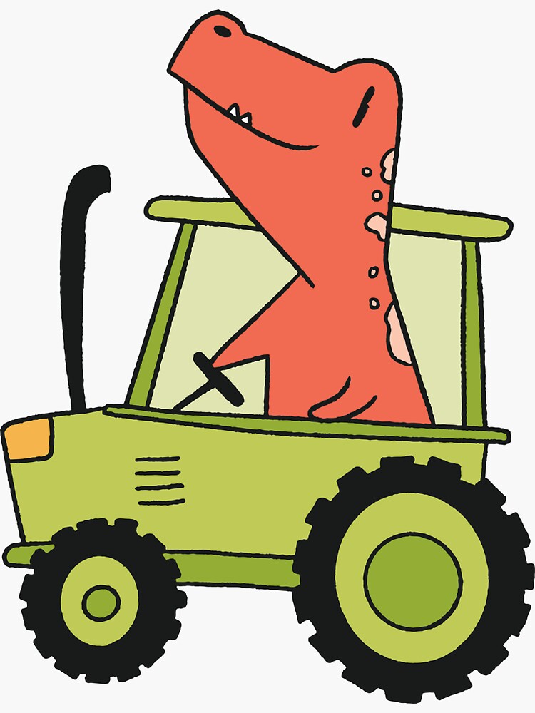 Cool Kid's Monster Tractor Truck Cartoon Vinyl Sticker – Shinobi Stickers