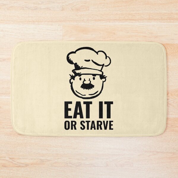 Item preview, Home Cooking Meme Eat it or Starve Fat Chef Black designed and sold by javes93.