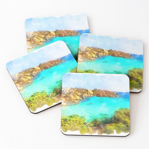 Item preview, Elba Island, Tuscany - Watercolor designed and sold by AM FineArtPrints.