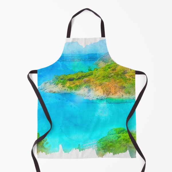 Item preview, Elba Island, Tuscany - Watercolor designed and sold by AM FineArtPrints.