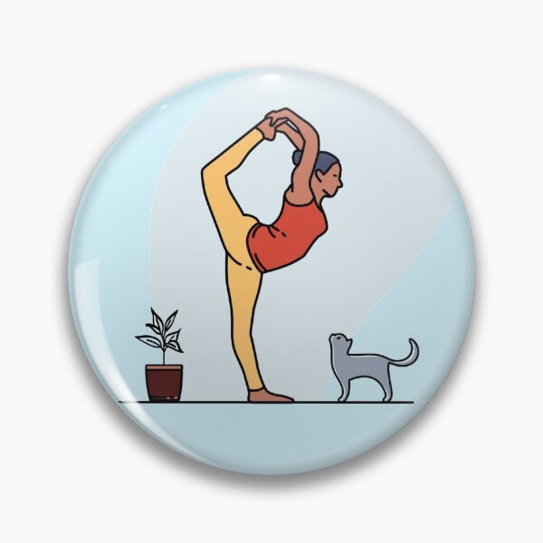 Item preview, YOGA WITH CAT Standing Bow pose designed and sold by Trio's Stuff.