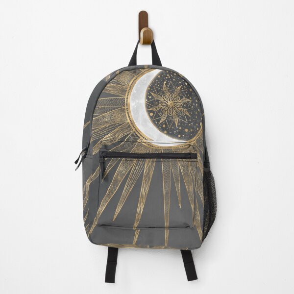 Item preview, Elegant Gold Doodles Sun Moon Mandala Design designed and sold by NdesignTrend.