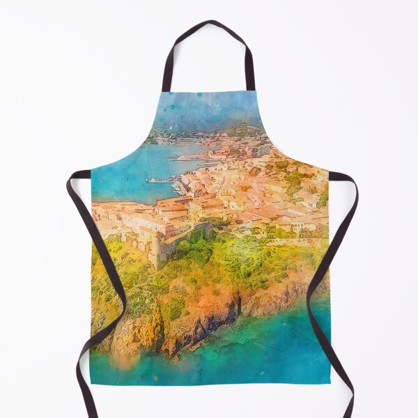 Item preview, Elba Island, Tuscany - Watercolor designed and sold by AM FineArtPrints.
