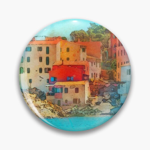 Item preview, Elba Island, Tuscany - Watercolor designed and sold by AM FineArtPrints.