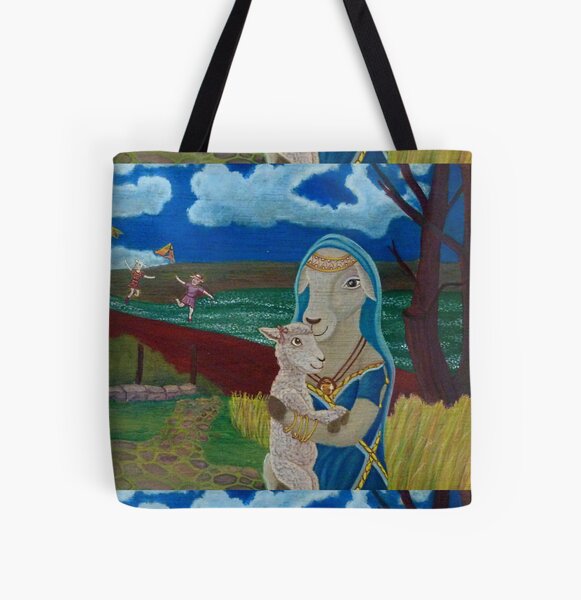 Mother Sheep : Motherhood. Gift of Unconditional Love. All Over Print Tote Bag