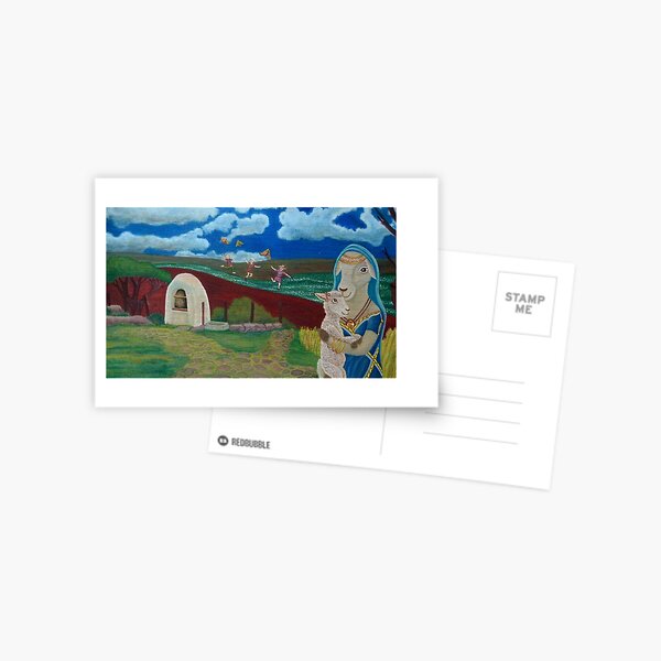 Mother Sheep : Motherhood. Gift of Unconditional Love. Postcard