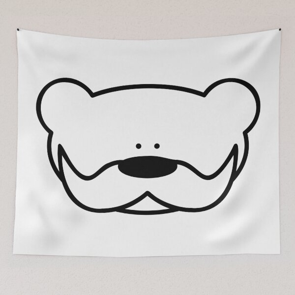 Item preview, Funny Teddy Bear with Mustache designed and sold by chrisbears.