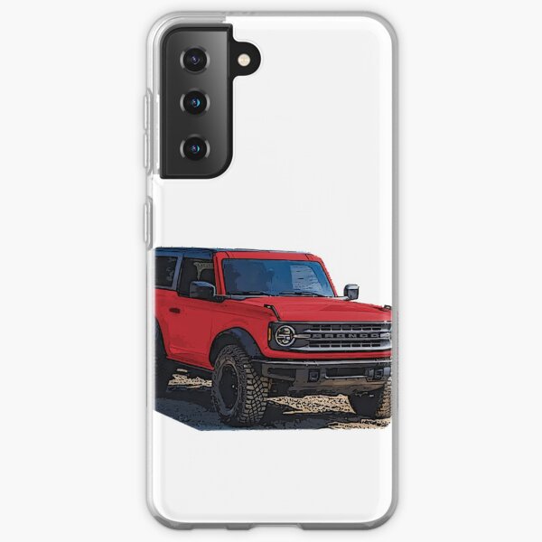 2021 Race Red Ford Bronco 2 Door Samsung Galaxy Soft Case