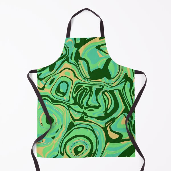 Item preview, Liquid abstract art - green designed and sold by Hulya Yucel Designs.