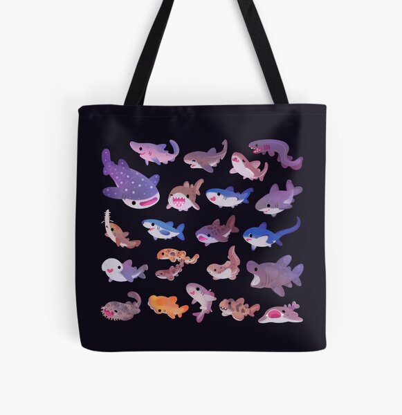 Inktastic Cute Whale Shark Knitting Tote Bag 