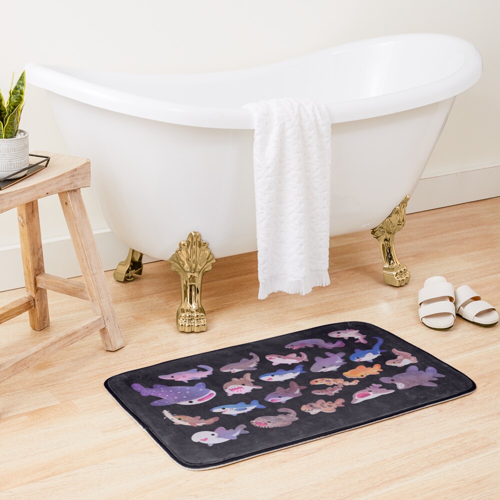 Shark day Bath Mat