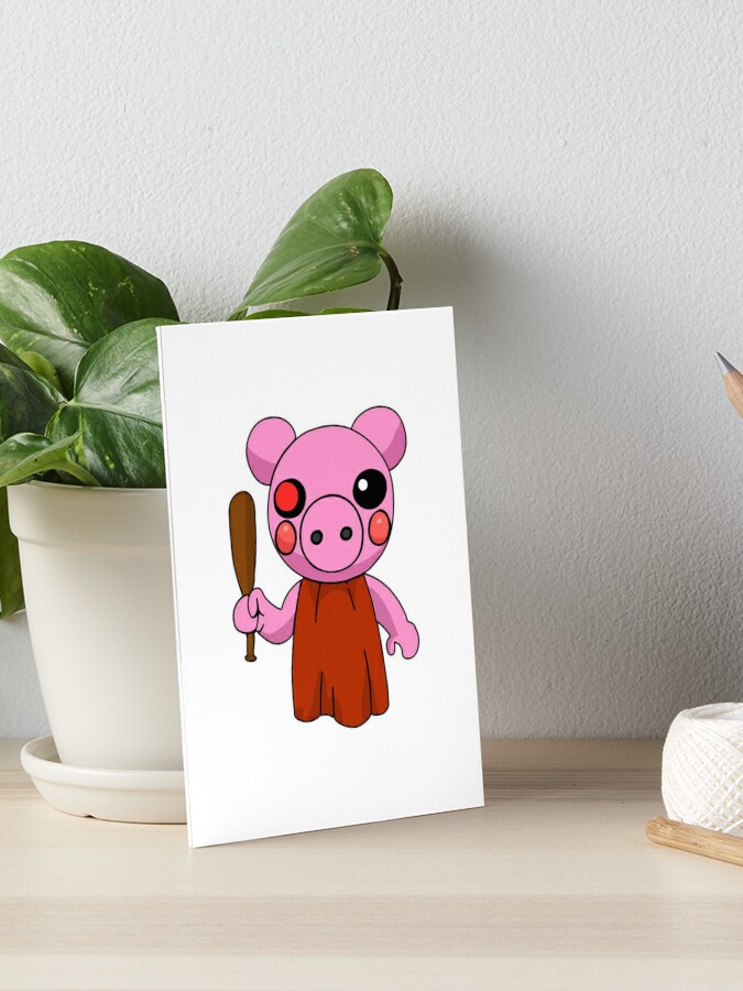 Roblox Piggy Pig Art Board Print By Stinkpad Redbubble - adult pig roblox