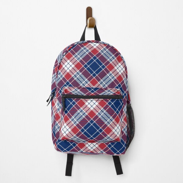 Item preview, Blue, Red and White Diagonal Tartan design designed and sold by cgroenewald.