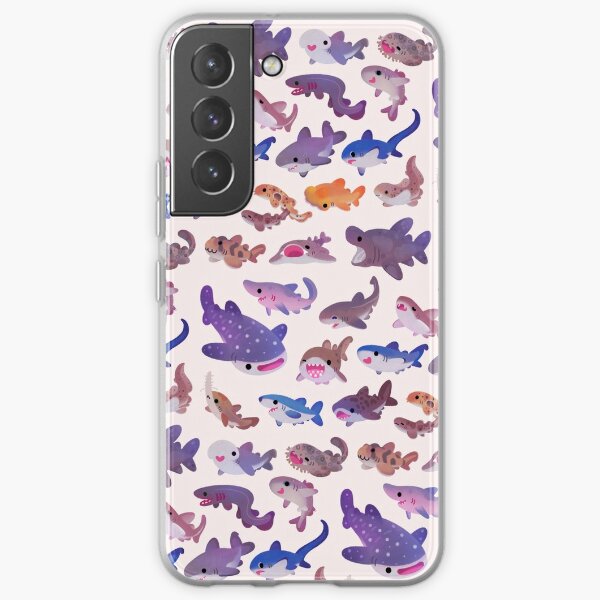 Shark day - pastel Samsung Galaxy Soft Case