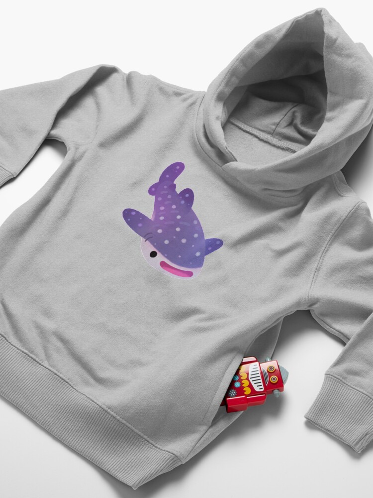Alternate view of Shark day - pastel Toddler Pullover Hoodie