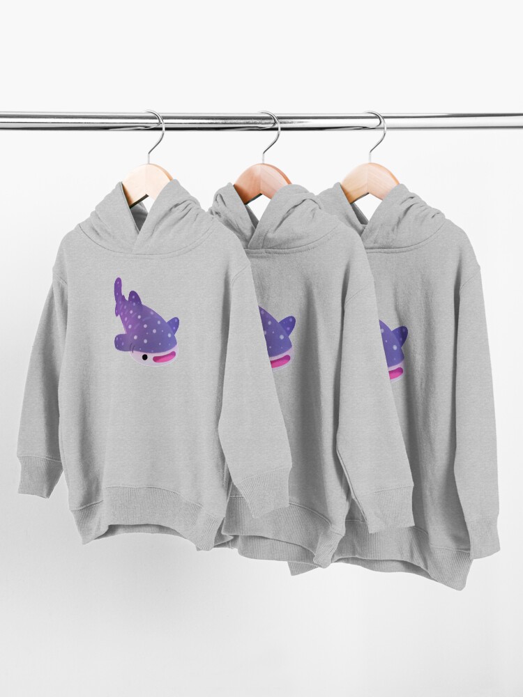 Alternate view of Shark day - pastel Toddler Pullover Hoodie