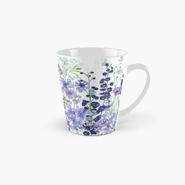 Blue Flower Garden - Agapanthus, Delphiniums, Cornflowers, Catmint, Forget-Me-Nots Tall Mug