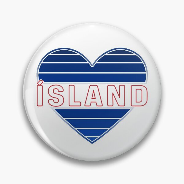 Item preview, Ég elska Ísland, Icelander Heart designed and sold by Celticana.