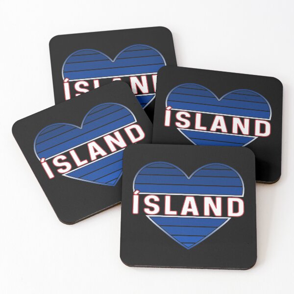 Item preview, Ég elska Ísland, Icelander Heart designed and sold by Celticana.