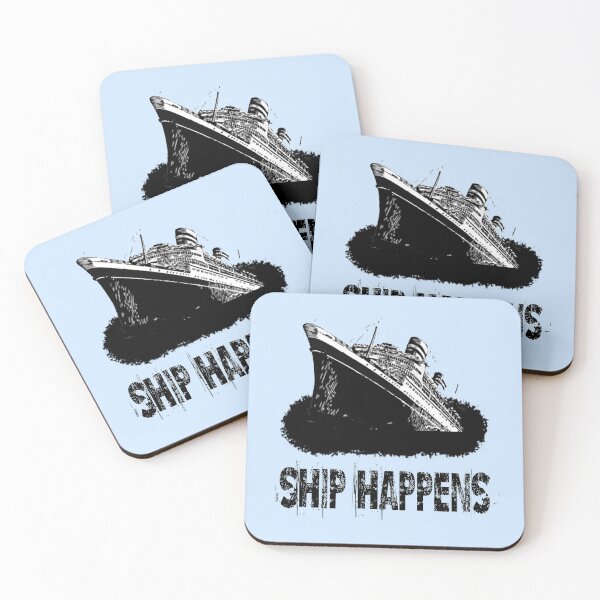 Item preview, Funny Titanic Sinking Vintage Cruise Ship Happens Atlantic Ocean Voyage  designed and sold by TopTeeShop.
