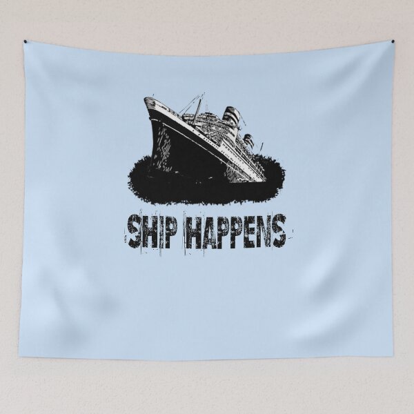 Item preview, Funny Titanic Sinking Vintage Cruise Ship Happens Atlantic Ocean Voyage  designed and sold by TopTeeShop.