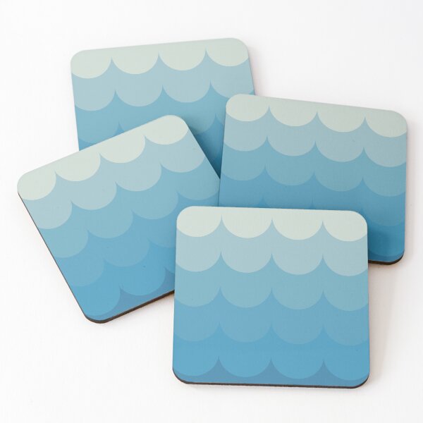 Item preview, Blue ocean waves designed and sold by UDDesign.