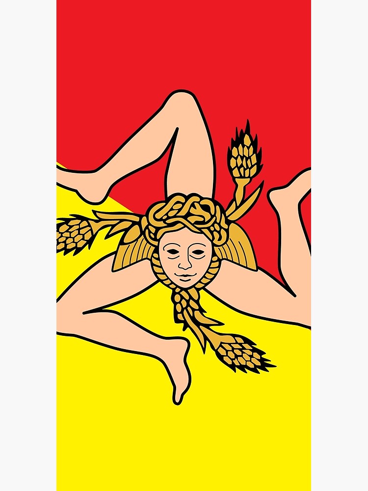 Flag of Sicily - Sicilian Flag by ArgosDesigns