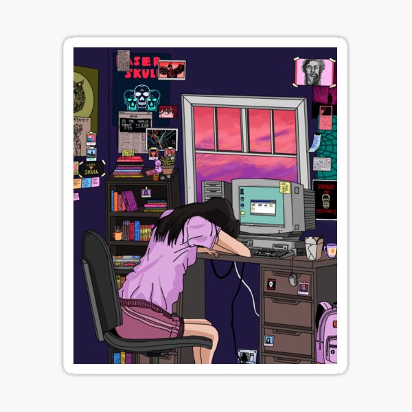 gloomy days Sticker
