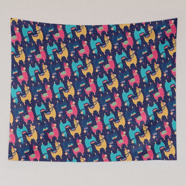 Item preview, Cute & Colorful Llama / Alpaca Pattern designed and sold by Patterntastic.