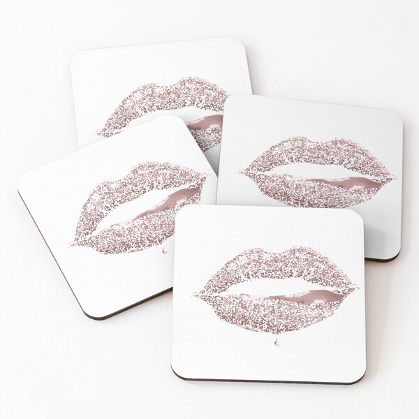 Item preview, aesthetic golden pink lips t-shirt designed and sold by Kawtareel.