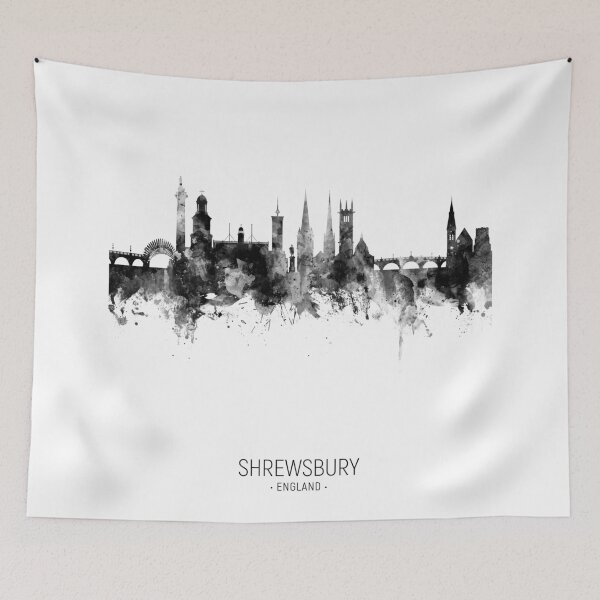 Item preview, Shrewsbury England Skyline designed and sold by ArtPrints.