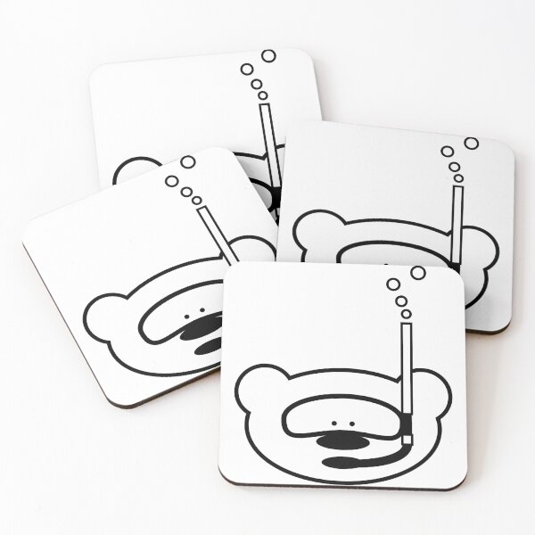 Item preview, Funny Teddy Bear with Diving Goggles and Snorkel designed and sold by chrisbears.